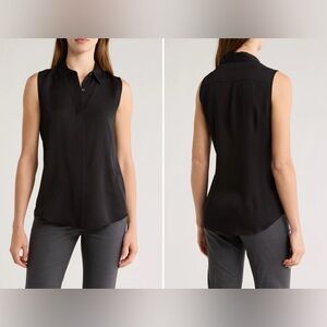 Theory silk georgette sleeveless top